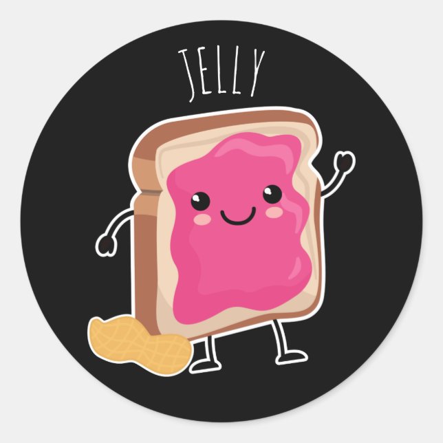 Sticker Rond Better Together (PB & J) : Jelly (Devant)