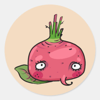 Sticker Rond Betterave