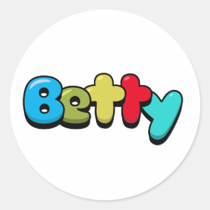 Sticker Rond Betty