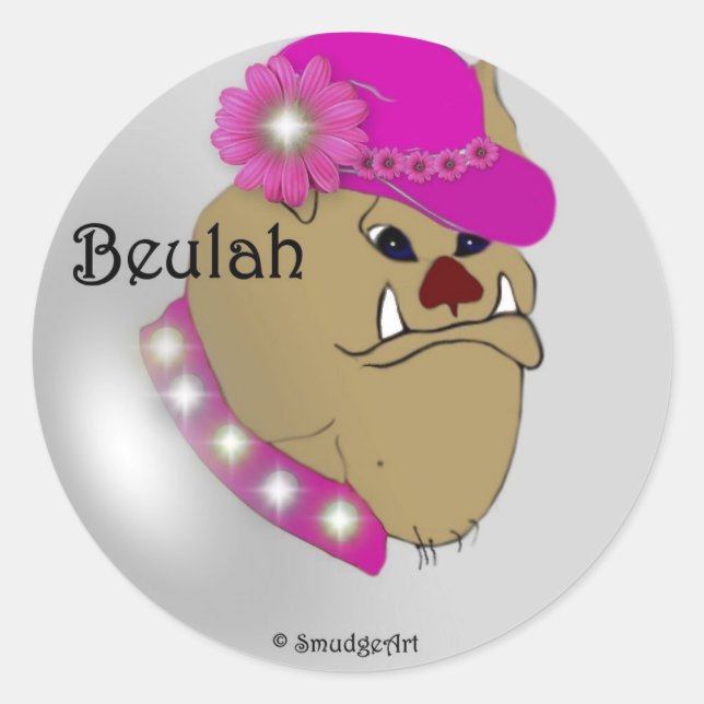 Sticker Rond Beulah (Devant)