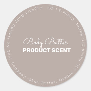 Sticker Rond Beurre biologique Bain Bain Entreprise
