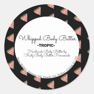 Sticker Rond Beurre Corporel pour Melon d'Eau Marquage et Embal