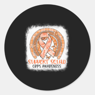 Sticker Rond Beurre orange arc-en-ciel de l'équipe de soutien C