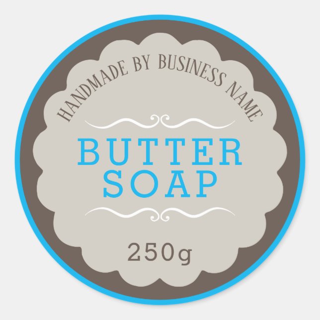 Sticker Rond Beurre savon (Devant)