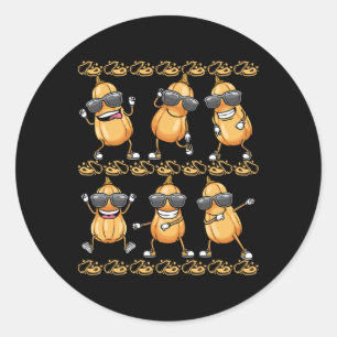 Sticker Rond Beurre Squash Dancing Vegetable