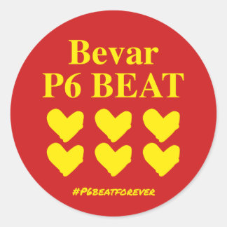 Sticker Rond Bevar P6 BEAT