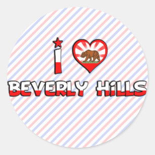 Sticker Rond Beverly Hills, CA