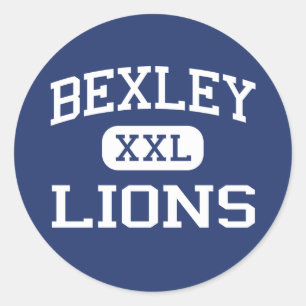 Sticker Rond Bexley - Lions - Bexley High School - Bexley Ohio