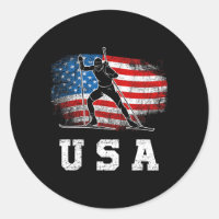 Biathlon Usa ! Ski Patriotique Et Tir À Fusil