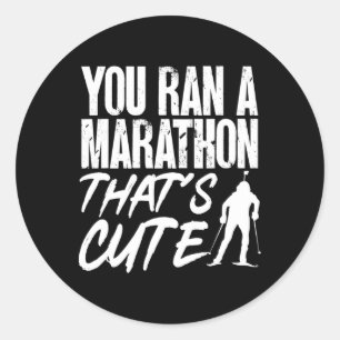 Sticker Rond Biathlon Vous avez organisé un marathon qui est un