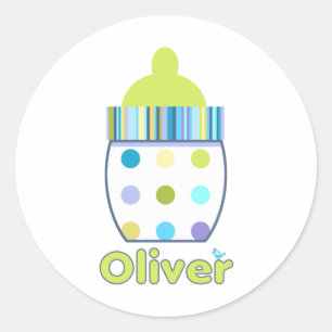 Sticker Rond Biberon fait sur commande d'Oliver