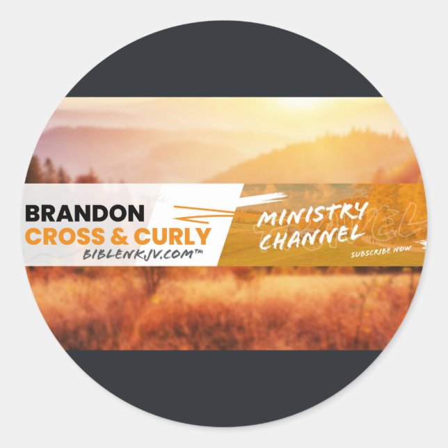 STICKER ROND BIBLENKJV.COM™ 🛐 #AUTOCOLLANT (Devant)