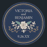 Sticker Rond Bibliothèque vintage<br><div class="desc">livre de bibliothèque vintage inspiré design mariage par Shelby Allison. Cliquez sur le lien ci-dessous pour voir l'ensemble de la collection de livres de bibliothèque qui comprend les invitations correspondants,  les cartes rsvp,  les timbres-poste et bien plus encore.</div>