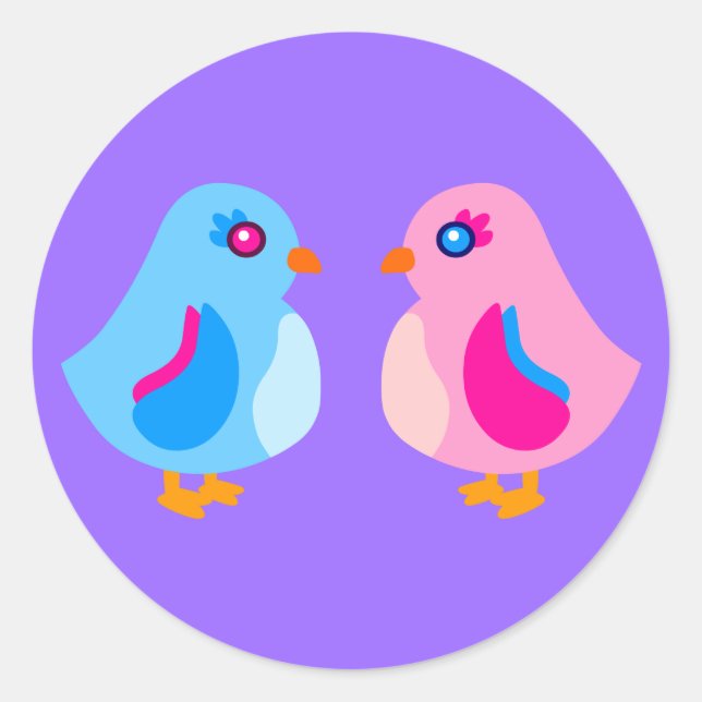 Sticker Rond Bicks d'art (Devant)