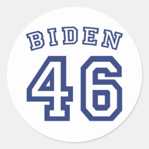 STICKER ROND BIDEN 46