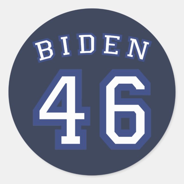 STICKER ROND BIDEN 46 (Devant)