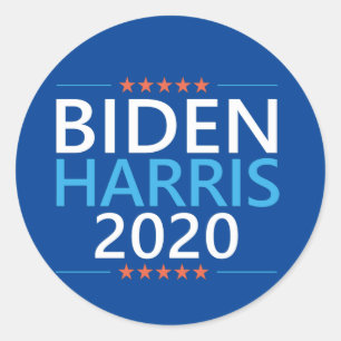 Sticker Rond Biden Harris 2020 pour l'élection présidentielle a