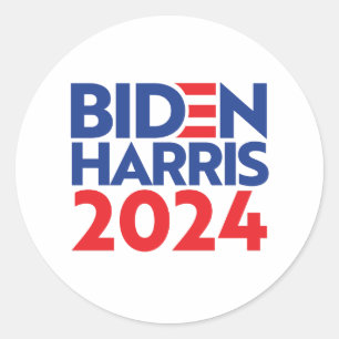 STICKER ROND BIDEN HARRIS 2024