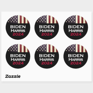 Sticker Rond BIDEN HARRIS Campagne 2024