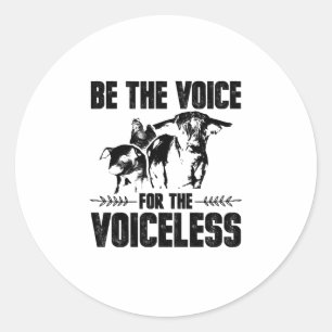 Sticker Rond Bien-être animal   Végétarien Végétarien Cadeaux V