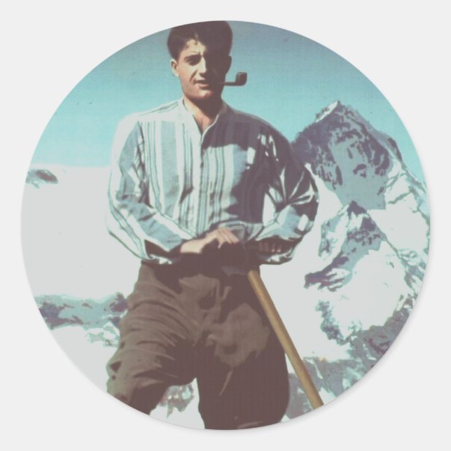 Sticker Rond Bienheureux Pier Giorgio Frassati (Devant)