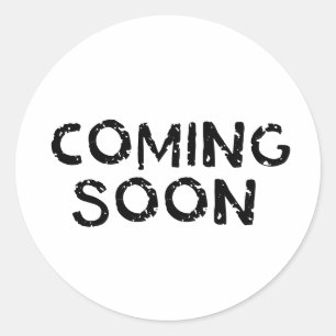 Sticker Rond Bientôt