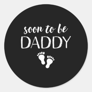Sticker Rond Bientôt Être Papa Grossesse Announette Papa