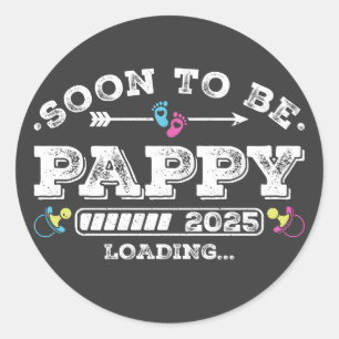 Sticker Rond Bientôt Pappy 2025 Chargement