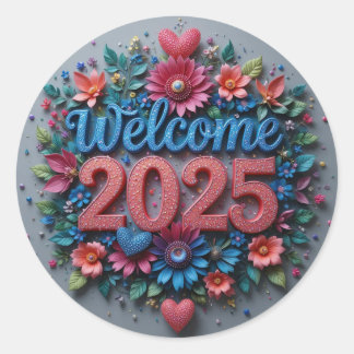 Sticker Rond Bienvenue 2025