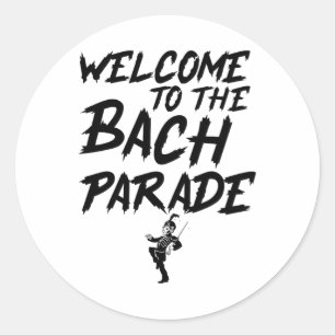 Sticker Rond Bienvenue À Bach Parade Bride Squad Gothic Bach