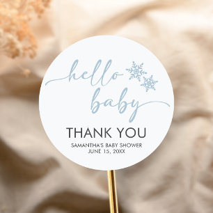 Sticker Rond Bienvenue Baby Shower