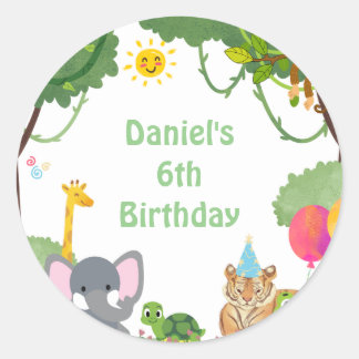 Sticker Rond bienvenue dans la nature !