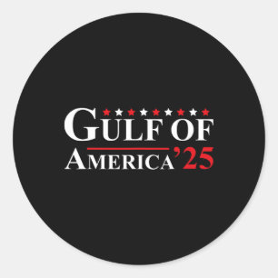 Sticker Rond Bienvenue En Amérique Golfe - Golfe Du Mexique 202