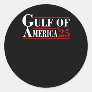 Sticker Rond Bienvenue En Amérique Golfe - Golfe Du Mexique 202