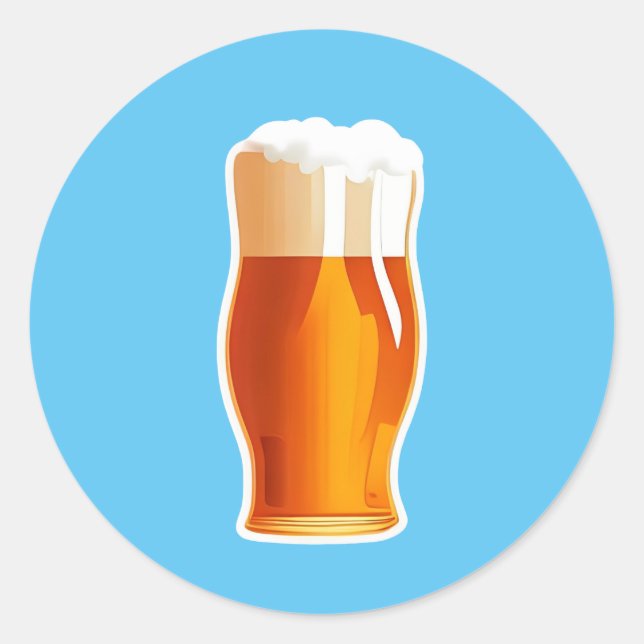 Sticker Rond Bière (Devant)