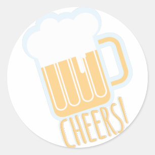 Sticker Rond Bière à la bière