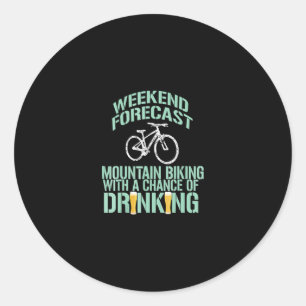 Sticker Rond bière de montagne amusante