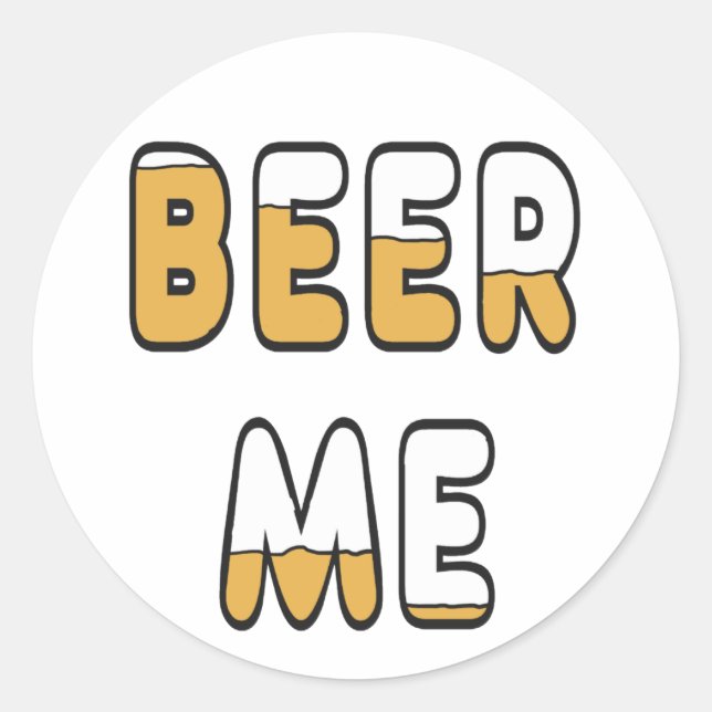 Sticker Rond Bière moi (Devant)