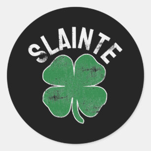 Sticker Rond Bière Slainte Boire JOUR DE LA SAINT PATRICK irlan