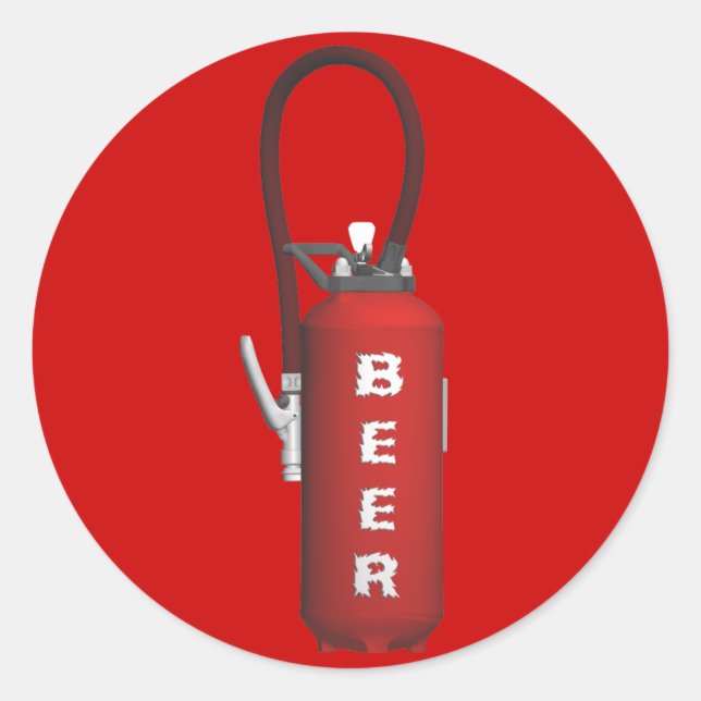 Sticker Rond Bièrre qui étanche la soif (Devant)