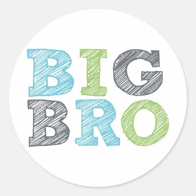 Sticker Rond Big Bro (Devant)