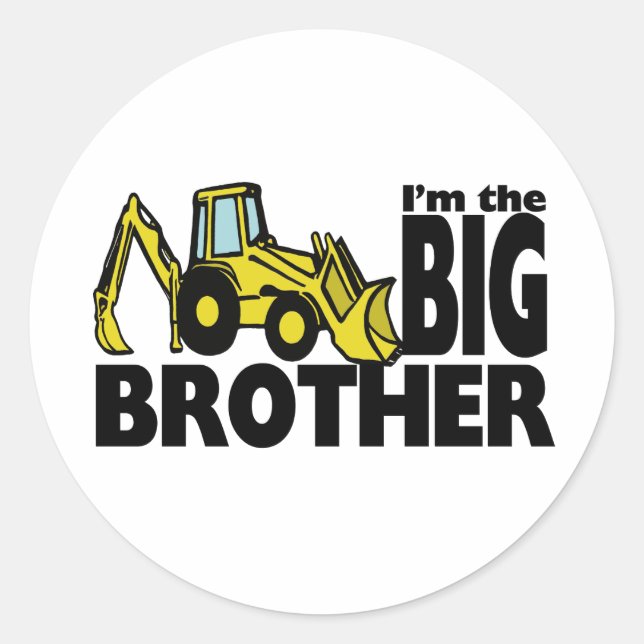 Sticker Rond Big Brother Backhoe (Devant)