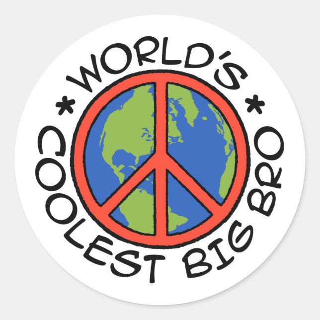 Sticker Rond Big Brother le plus froid du monde (Devant)
