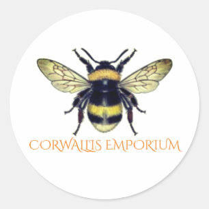 Sticker Rond Big Bumble Bee