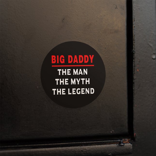 Sticker Rond Big Daddy L'Homme Le Mythe La Légende (Créateur téléchargé)