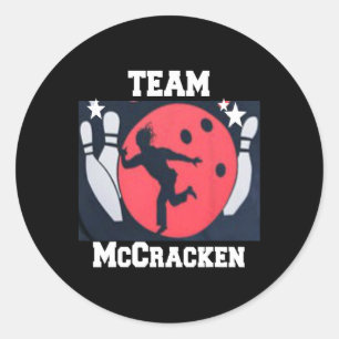 Sticker Rond Big Ern Mccracken Funny King Pin Bowling T Shirt 1