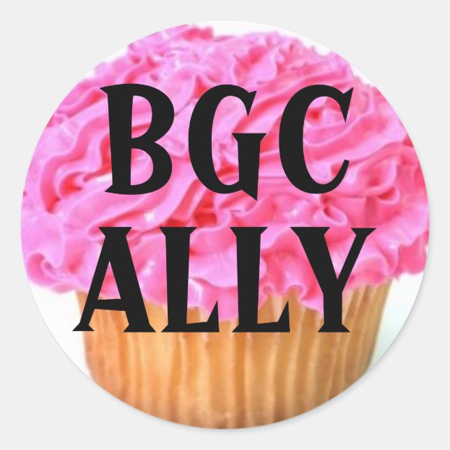 Sticker Rond Big Girl Club Ally (Devant)