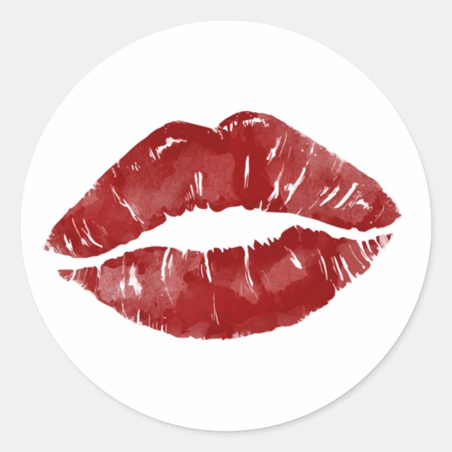 Sticker Rond Big Kiss (Devant)