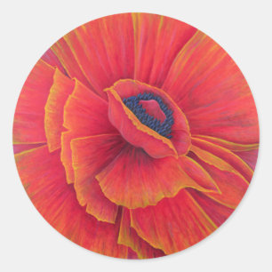 Sticker Rond Big Poppy 2003