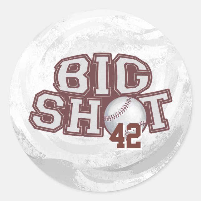 Sticker Rond Big Shot Basball (Devant)